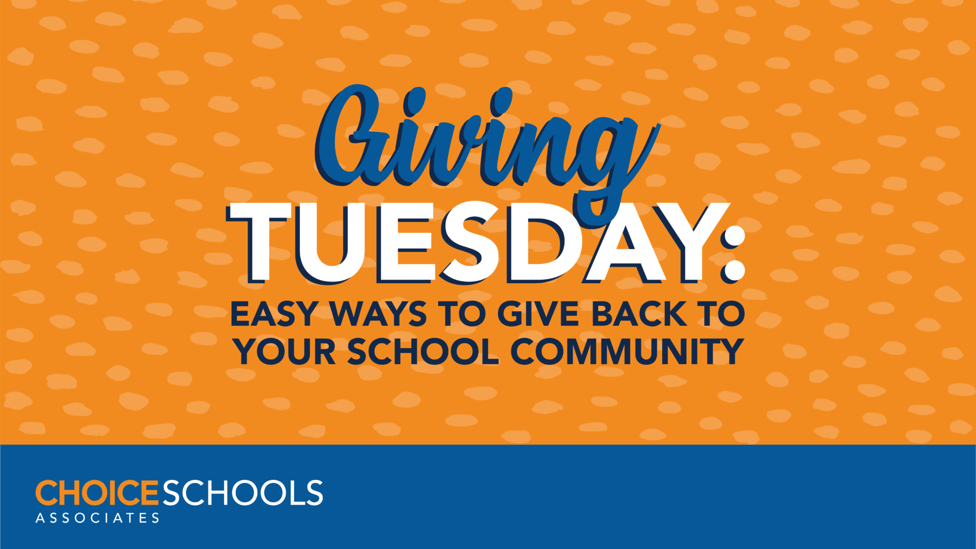 Giving Tuesday: Easy Ways to Give Back to your School Community